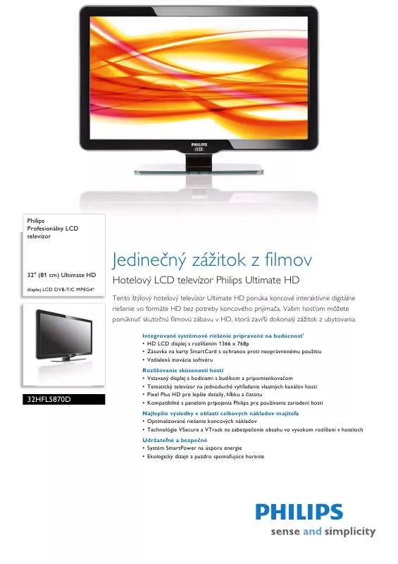 Mode d'emploi PHILIPS 32HFL5870D