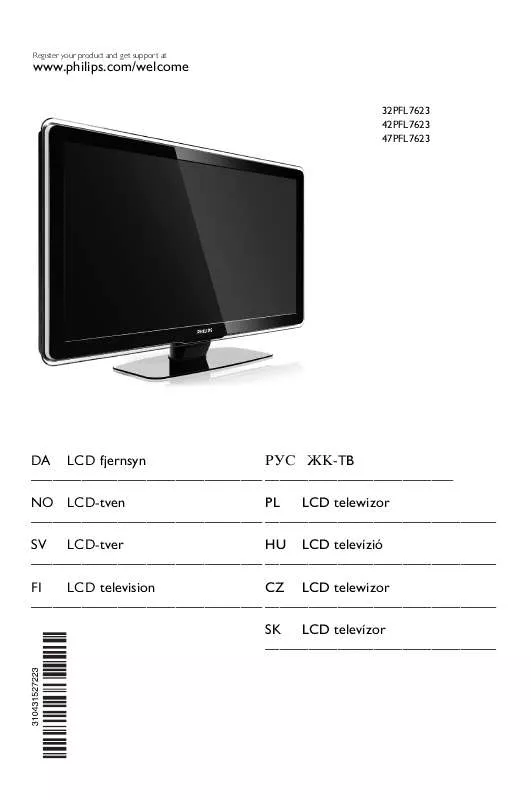 Mode d'emploi PHILIPS 32PFL7623D