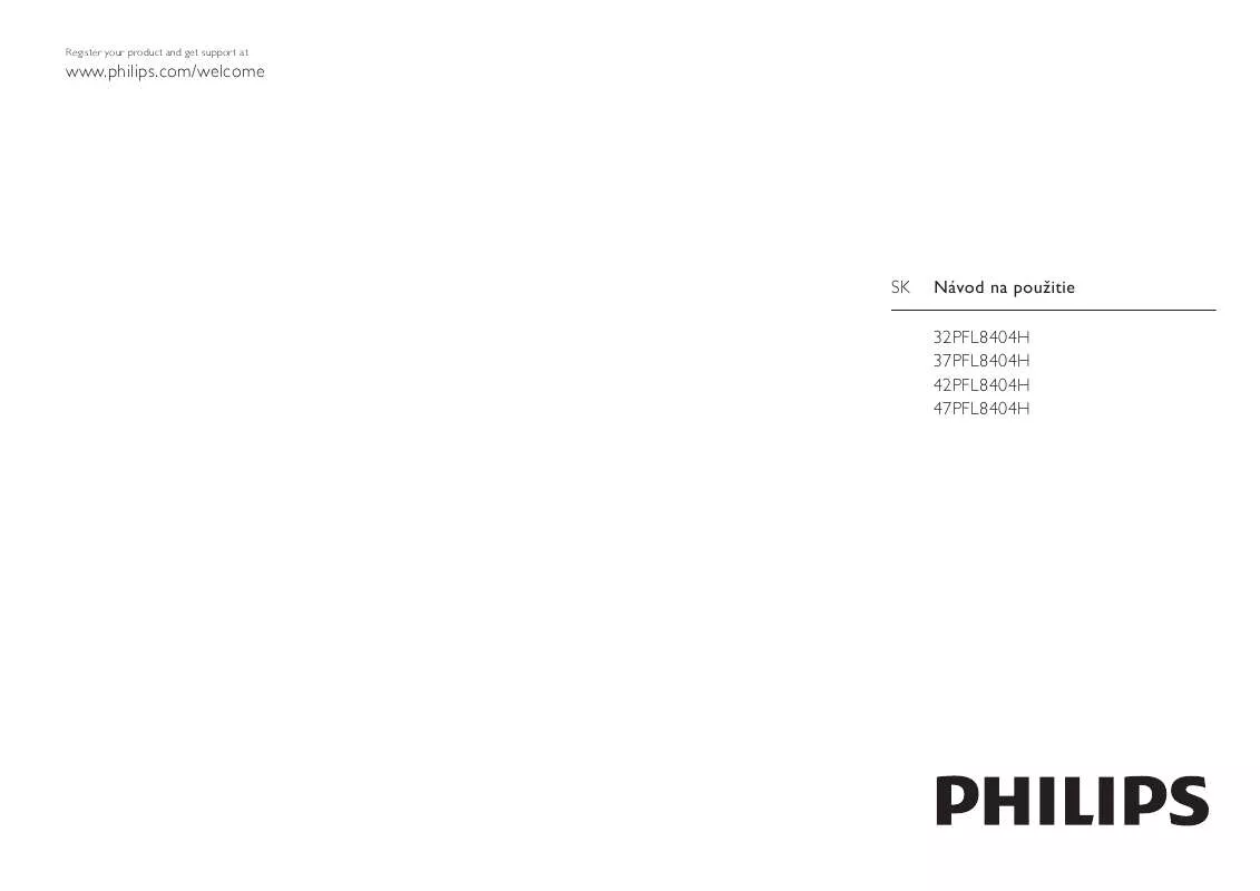 Mode d'emploi PHILIPS 37PFL8404H