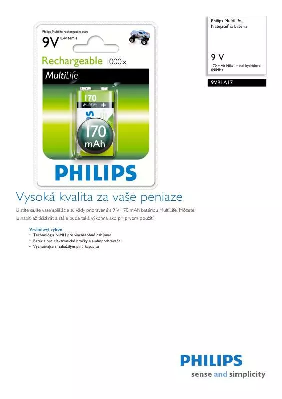 Mode d'emploi PHILIPS 9VB1A17