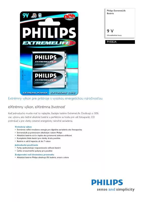 Mode d'emploi PHILIPS 9VEB2A