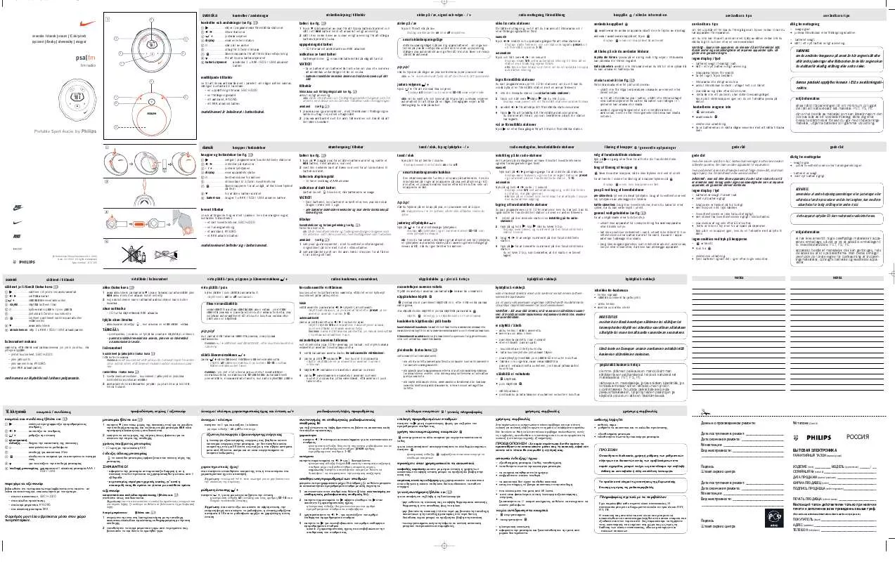 Mode d'emploi PHILIPS ACT100/00C