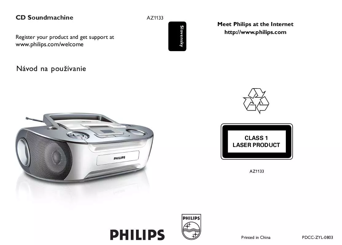 Mode d'emploi PHILIPS AZ1133