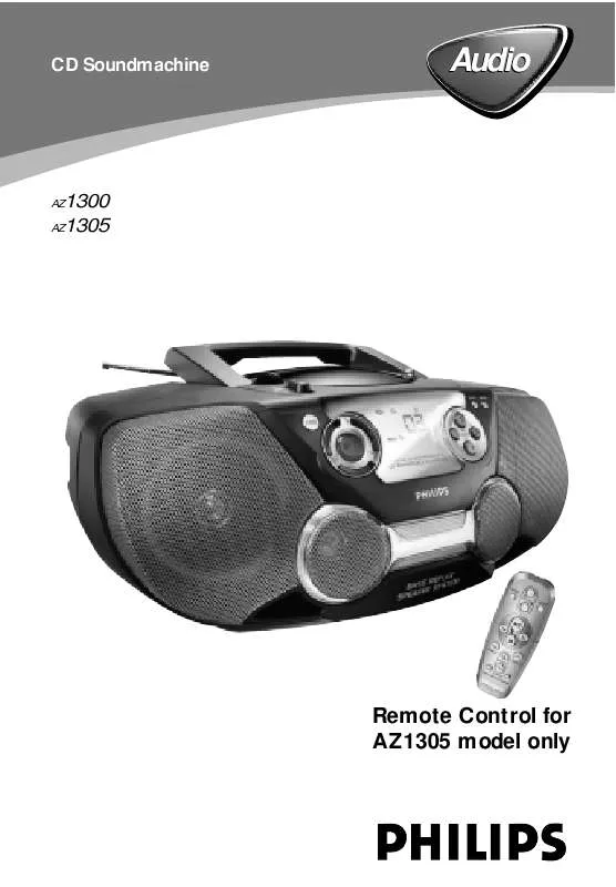 Mode d'emploi PHILIPS AZ1310/00C