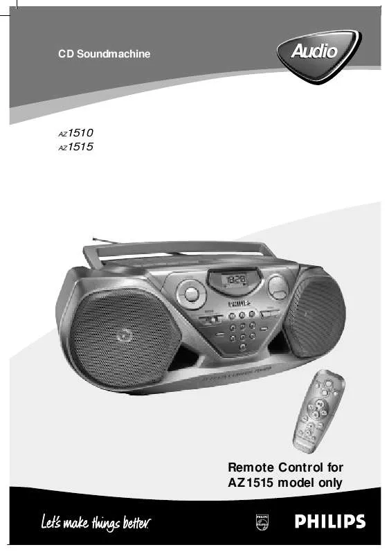 Mode d'emploi PHILIPS AZ1510/00C