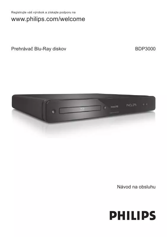 Mode d'emploi PHILIPS BDP3000