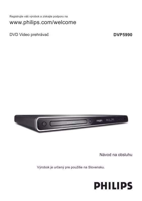 Mode d'emploi PHILIPS DVP5990