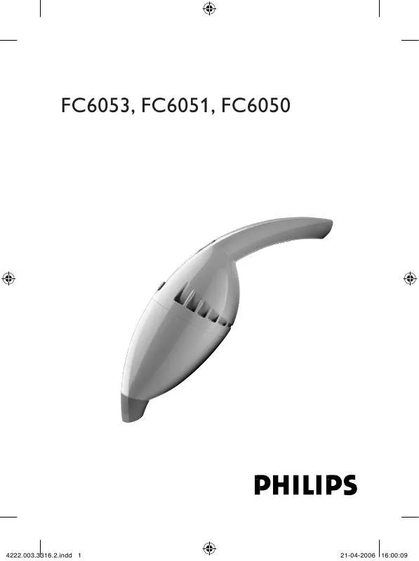 Mode d'emploi PHILIPS FC6054