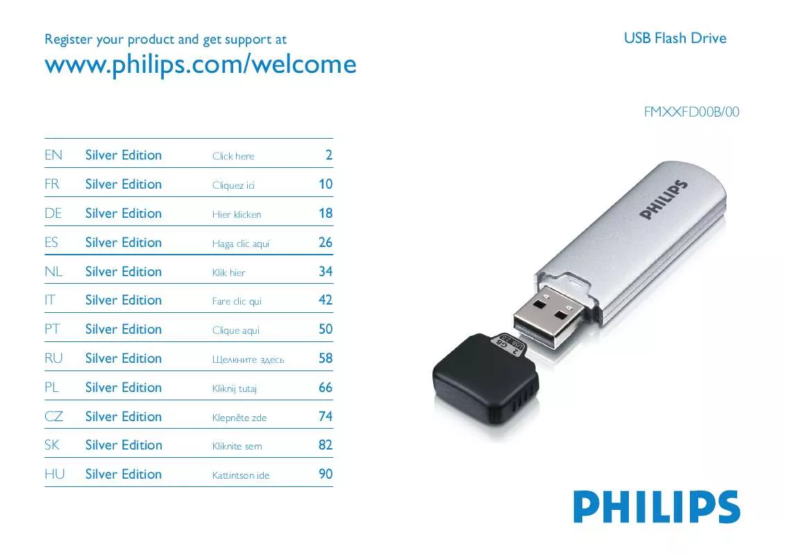 Mode d'emploi PHILIPS FM01FD00B