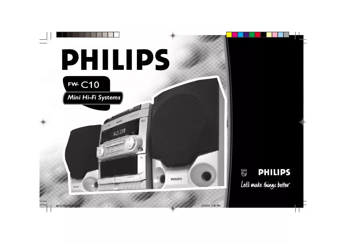 Mode d'emploi PHILIPS FW-C10