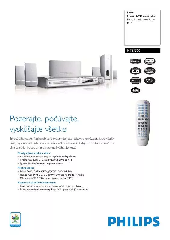 Mode d'emploi PHILIPS HTS3300