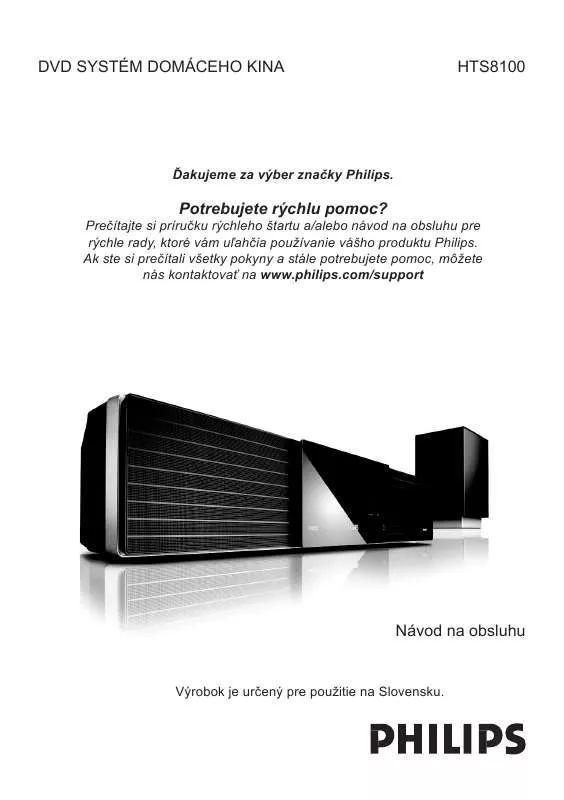 Mode d'emploi PHILIPS HTS8100