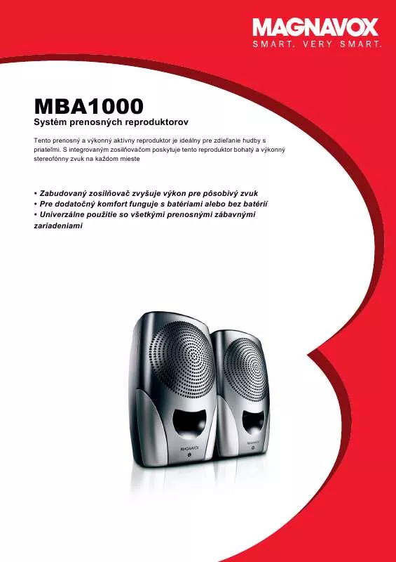 Mode d'emploi PHILIPS MBA1000