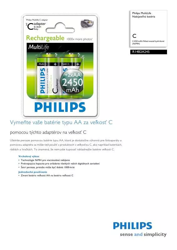 Mode d'emploi PHILIPS R14B2A245