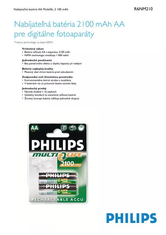 Mode d'emploi PHILIPS R6NM210