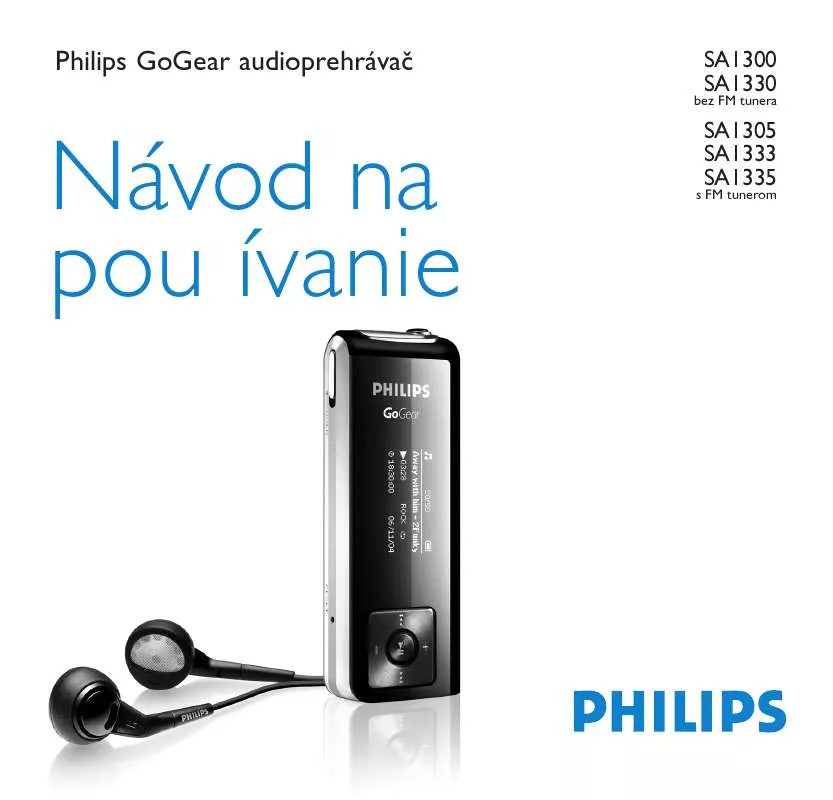 Mode d'emploi PHILIPS SA1305