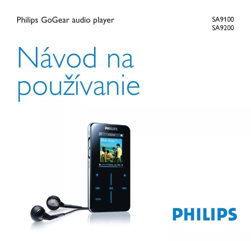 Mode d'emploi PHILIPS SA9100