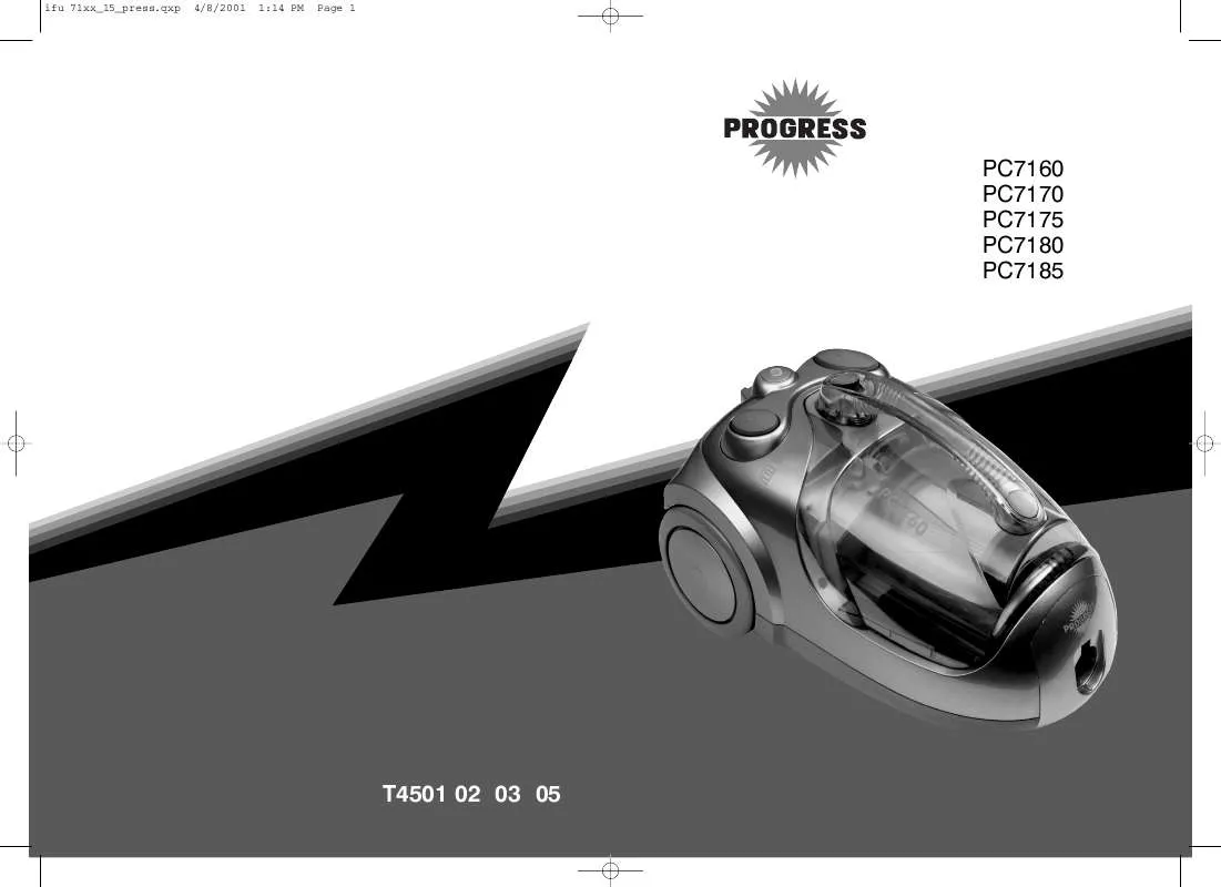 Mode d'emploi PROGRESS PC7185