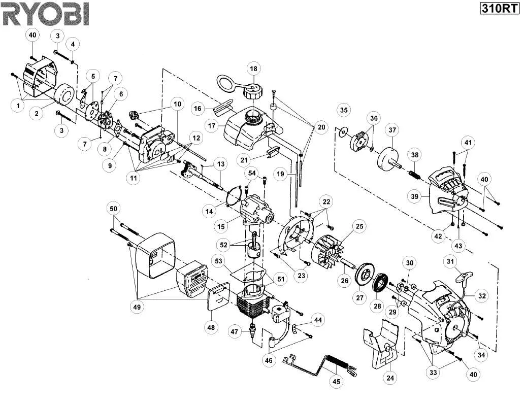 Mode d'emploi RYOBI 310RT