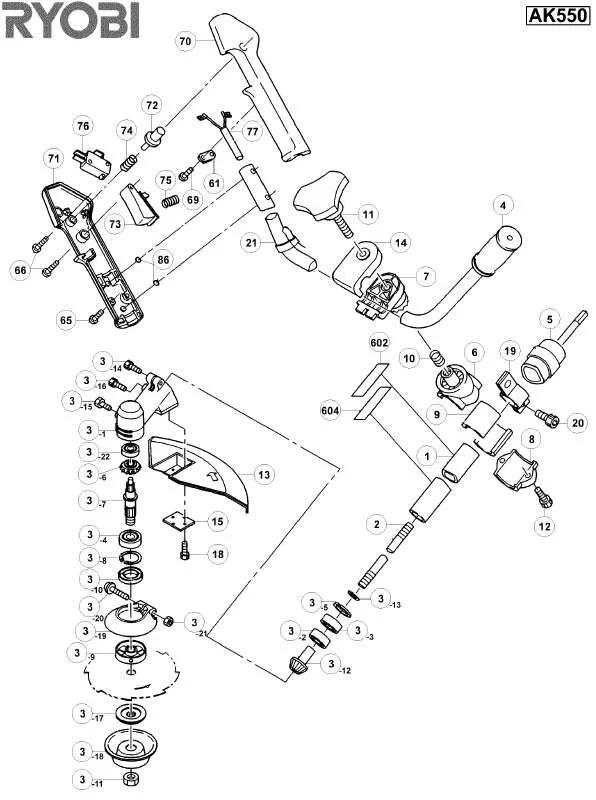 Mode d'emploi RYOBI AK550