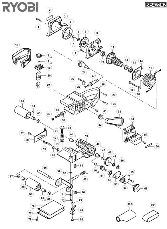 Mode d'emploi RYOBI BE422-2