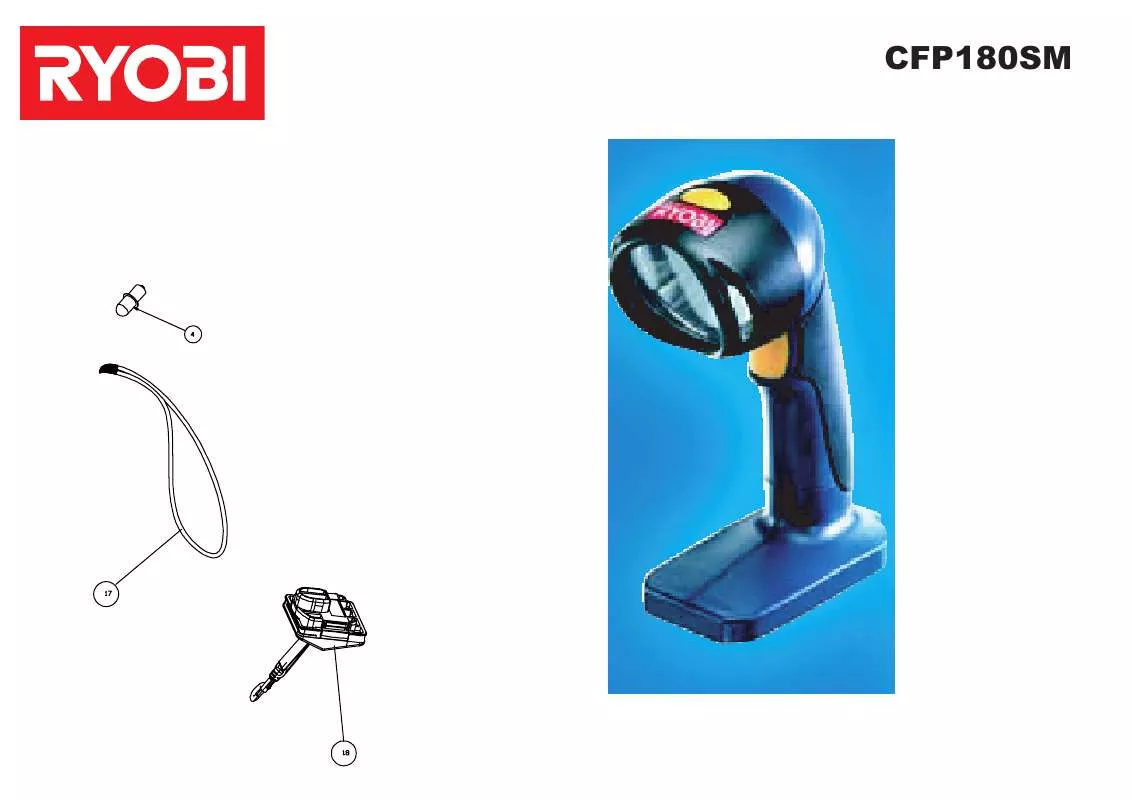 Mode d'emploi RYOBI CFP180SM