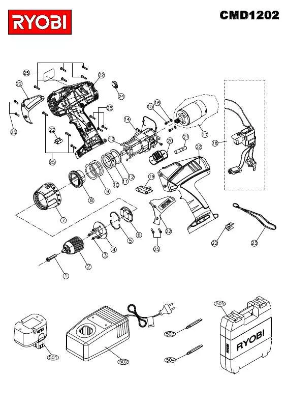 Mode d'emploi RYOBI CMD1202