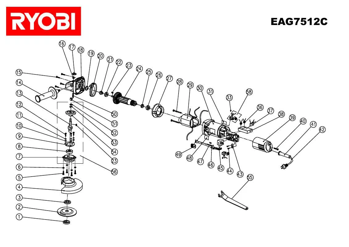 Mode d'emploi RYOBI EAG7512C