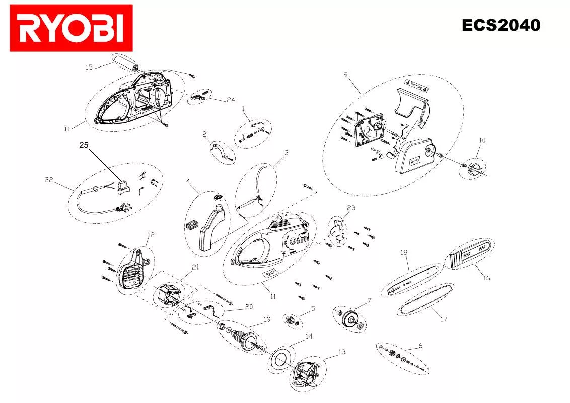 Mode d'emploi RYOBI ECS2040