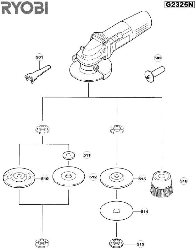 Mode d'emploi RYOBI G2325N