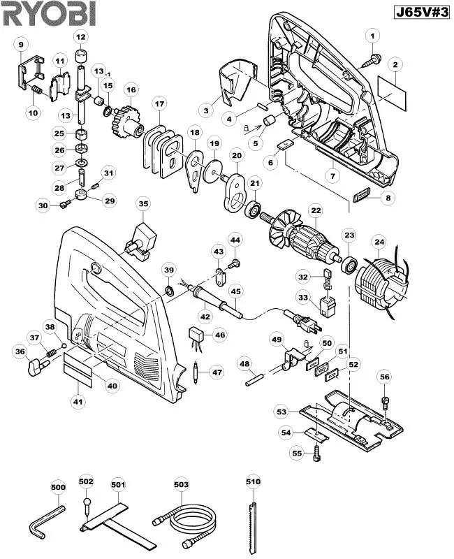 Mode d'emploi RYOBI J65V-3