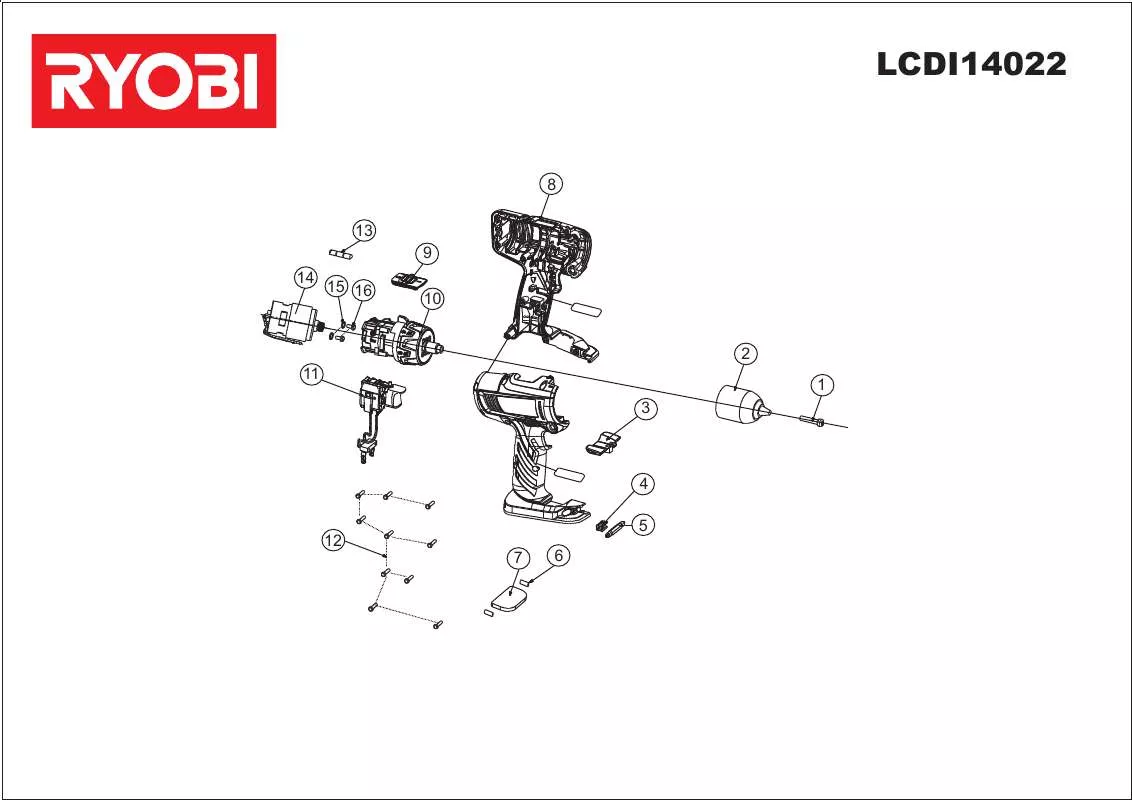 Mode d'emploi RYOBI LCDI14022