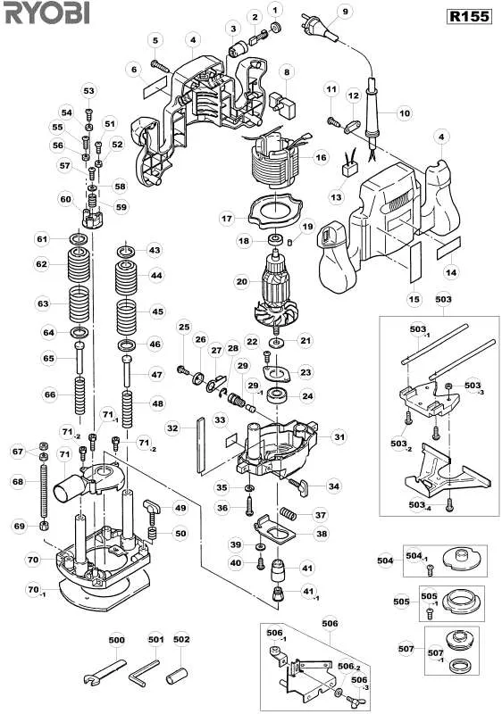 Mode d'emploi RYOBI R155