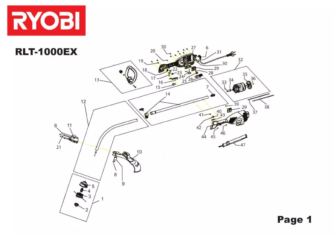 Mode d'emploi RYOBI RTL-1000EX