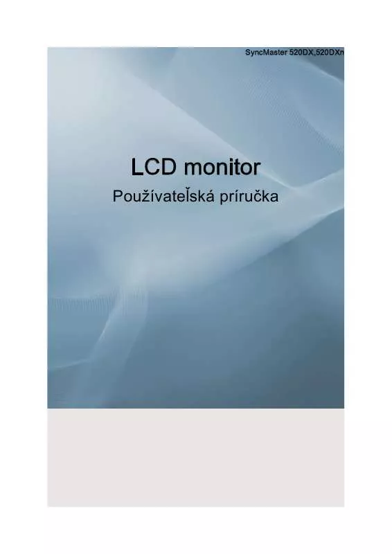 Mode d'emploi SAMSUNG SYNCMASTER 520DX