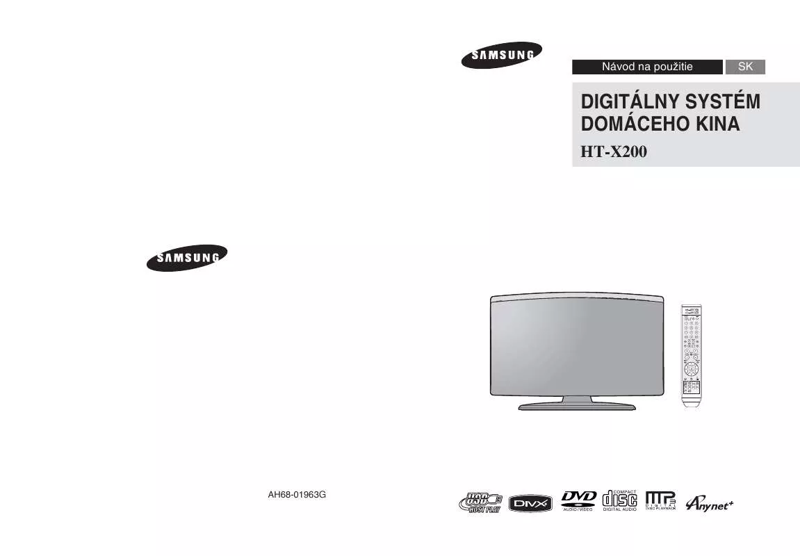 Mode d'emploi SAMSUNG HT-X200R