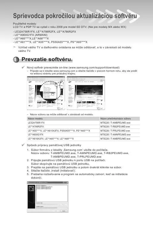 Mode d'emploi SAMSUNG LE46A650A1H