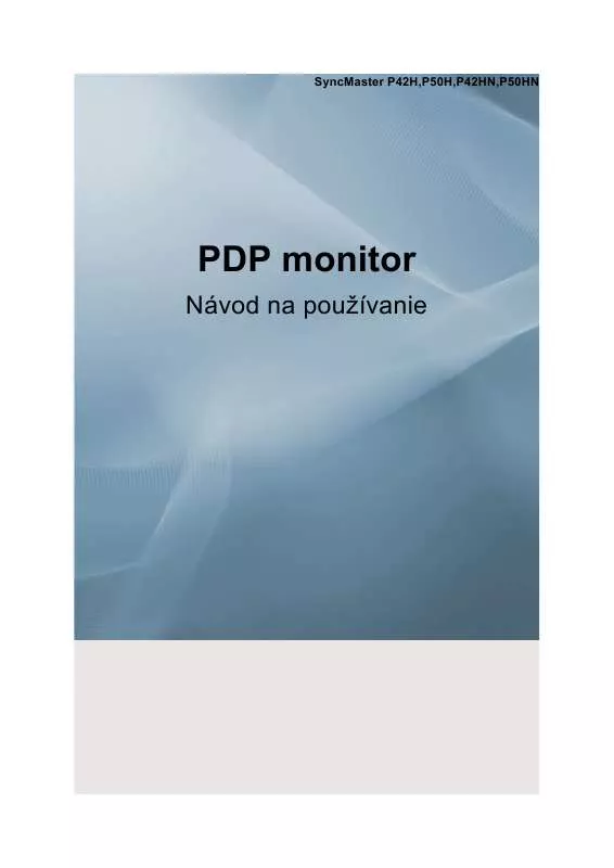 Mode d'emploi SAMSUNG P50HN