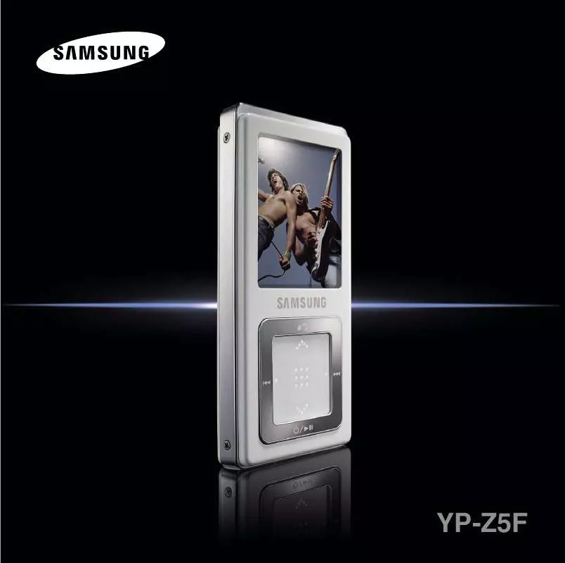 Mode d'emploi SAMSUNG YP-Z5FA