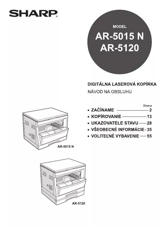 Mode d'emploi SHARP AR-5015N/5120