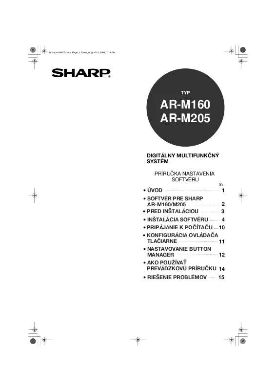 Mode d'emploi SHARP AR-M160 AR-M205