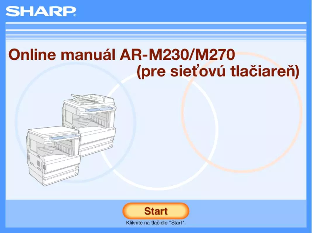 Mode d'emploi SHARP AR-M230/M270