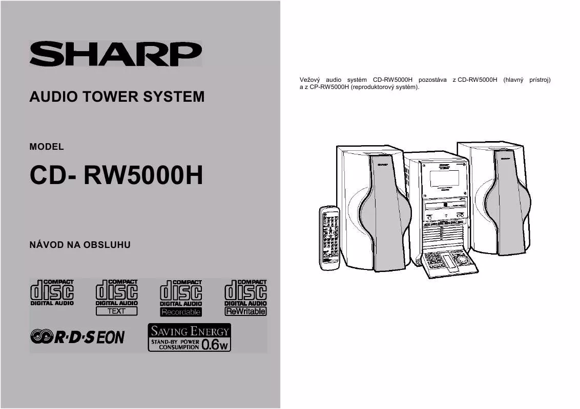 Mode d'emploi SHARP CD-RW5000H