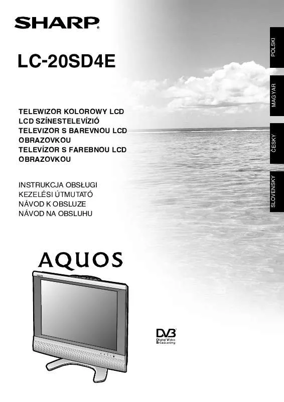 Mode d'emploi SHARP LC-20SD4E