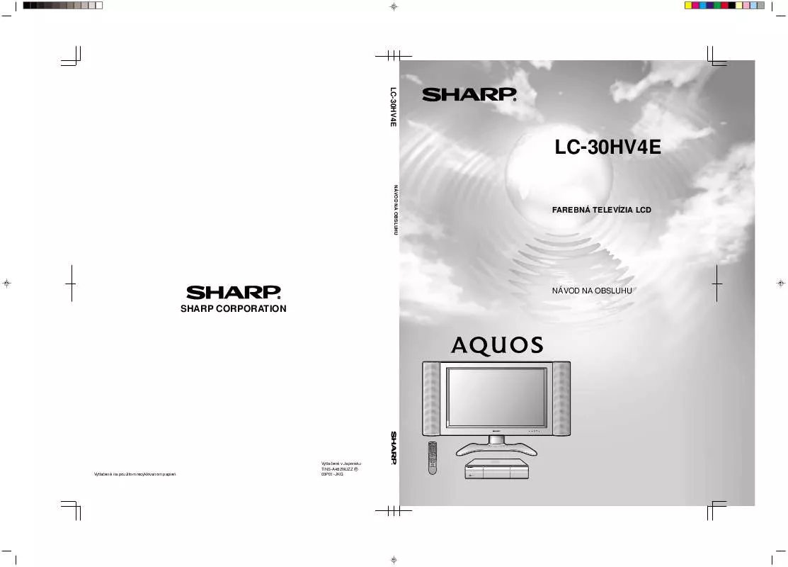 Mode d'emploi SHARP LC-30HV4E