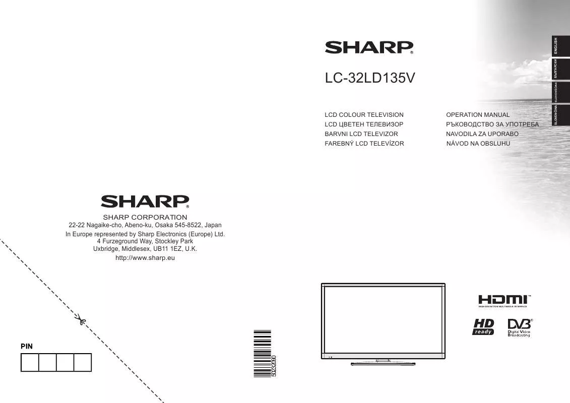 Mode d'emploi SHARP LC-32LD135V