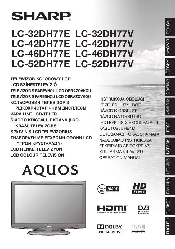 Mode d'emploi SHARP LC-42