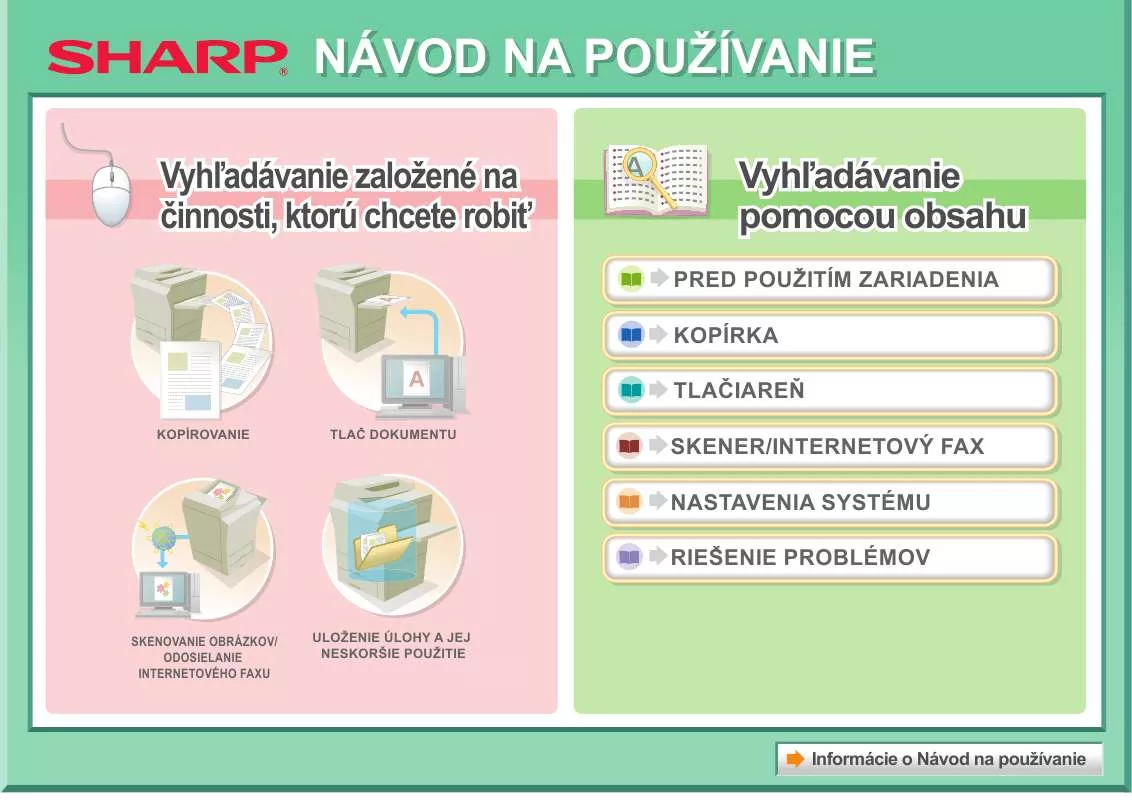 Mode d'emploi SHARP MX-C310