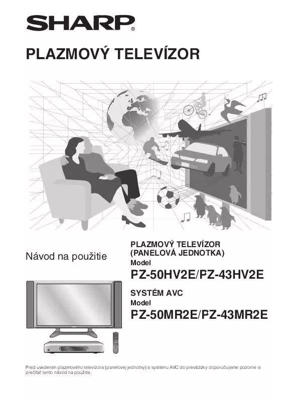 Mode d'emploi SHARP PZ-43HV2E