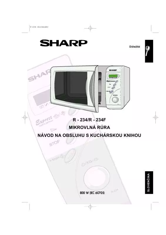 Mode d'emploi SHARP R-234/F